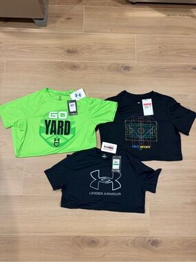 Under Armour and Nike Boys' Short Sleeve Tee Pack